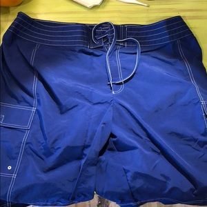Lands’ End ink blue swim shorts size 12